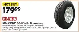 Princess Auto ST205/75D15 5-Bolt Trailer Tire Assembly offer