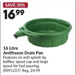 Princess Auto 16 Litre Antifreeze Drain Pan offer