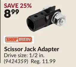 Princess Auto Scissor Jack Adapter offer