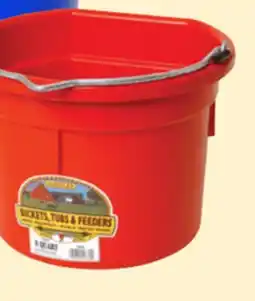 Princess Auto Red 8 qt. Flat-Back Plastic Buckets offer