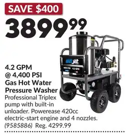 Princess Auto Gas Hot Water Pressure Washer offer
