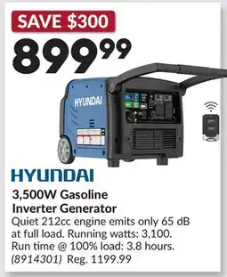 Princess Auto 3,500W Gasoline Inverter Generator offer