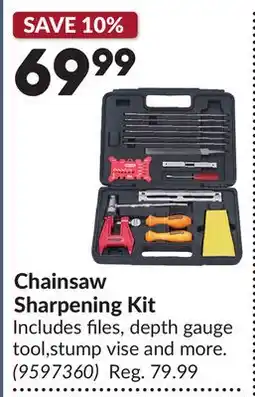 Princess Auto Chainsaw Sharpening Kit offer