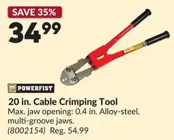 Princess Auto 20 in. Cable Crimping Tool offer