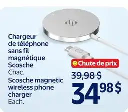 Walmart Scosche magnetic wireless phone charger offer