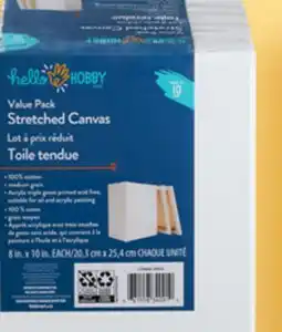Walmart Hello Hobby stretched canvases offer