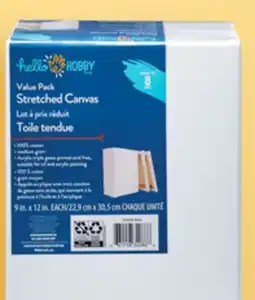 Walmart Hello Hobby stretched canvases offer