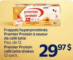 Walmart Premier Protein café latte shakes offer