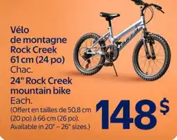 Walmart 24 Rock Creek mountain bike offer