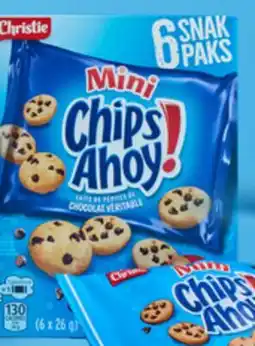 Walmart Christie Chips Ahoy! Mini Cookies Snak Paks offer