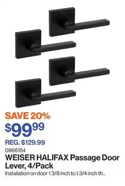 Patrick Morin HALIFAX Passage Door Lever, 4/Pack offer