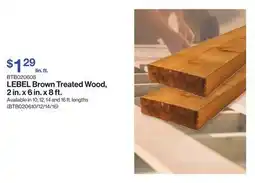 Patrick Morin Brown Treated Wood, 2 in. x 6 in. x 8 ft offer