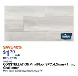 Patrick Morin CONSTELLATION Vinyl Floor SPC, 4.3 mm + 1 mm, Challenger offer