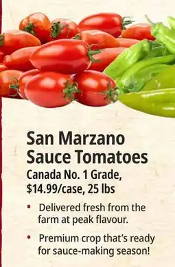 Farm Boy San Marzano Sauce Tomatoes offer