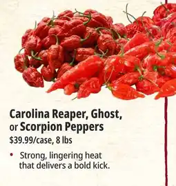 Farm Boy Carolina Reaper, Ghost, or Scorpion Peppers offer