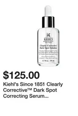 Sephora Kiehl's Since 1851 Clearly Corrective Dark Spot Correcting Serum with Vitamin C offer