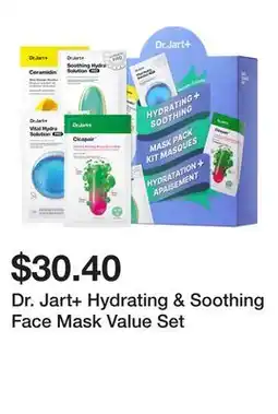 Sephora Dr. Jart+ Hydrating & Soothing Face Mask Value Set offer