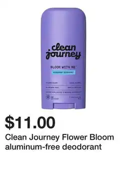 Sephora Clean Journey Flower Bloom aluminum-free deodorant offer