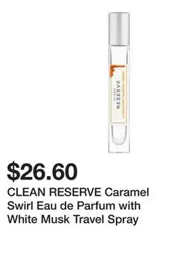 Sephora CLEAN RESERVE Caramel Swirl Eau de Parfum with White Musk Travel Spray offer