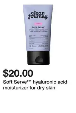 Sephora Soft Serve hyaluronic acid moisturizer for dry skin offer