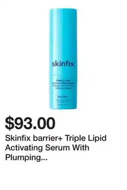 Sephora Skinfix barrier+ Triple Lipid Activating Serum With Plumping Peptides and Niacinamide offer