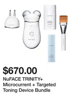 Sephora NuFACE TRINITY+ Microcurrent + Targeted Toning Device Bundle offer