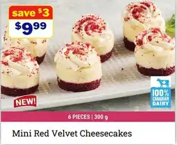 M & M Food Market Red Velvet Mini Cheesecakes offer