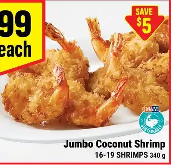 M & M Food Market Jumbo Coconut Shrimp offer