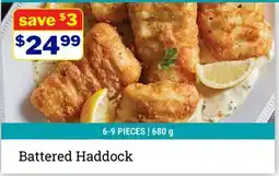 M & M Food Market Battered Haddock offer