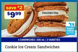 M & M Food Market Cookie Ice Cream Sandwiches offer