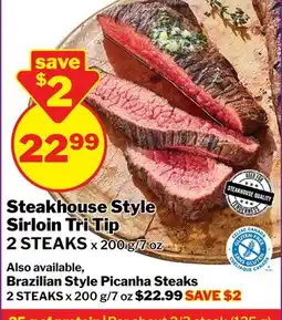 M & M Food Market Steakhouse Style Sirloin Tri Tip offer