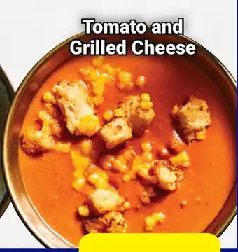 M & M Food Market Tomato and Grilled Cheese Soups offer