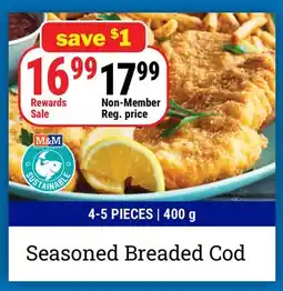 M & M Food Market Seasoned Breaded Cod offer