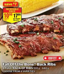 M & M Food Market Fall Off the Bone Barbecue Back Ribs offer