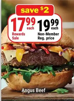 M & M Food Market Angus Beef Burgers offer