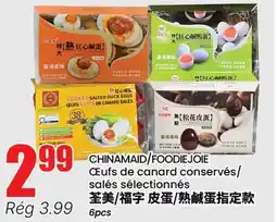 Btrust Supermarket CHINAMAIĐ/FOODIEJOIÉ Cœufs de canard conservés/saisles sélectionnés offer