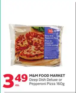 Rexall M&M FOOD MARKET Deep Dish Deluxe or Pepperoni Pizza offer