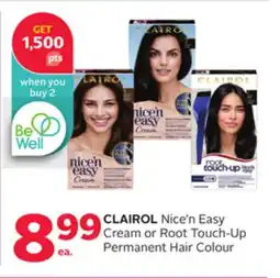 Rexall CLAIROL Nice'n Easy Cream or Root Touch-Up Permanent Hair Colour offer
