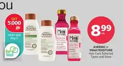 Rexall AVEENO or MAUI MOISTURE Hair Care offer