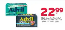 Rexall Ibuprofen Pain Relief 72's-115's or Cold & Sinus Plus Caplets 72's Select Types offer