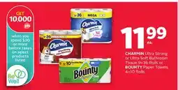 Rexall CHARMIN Ultra Strong or Ultra Soft Bathroom Tissue OR BOUNTY Paper Towels offer