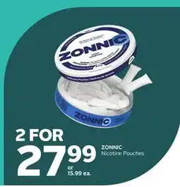Rexall ZONNIC Nicotine Pouches offer