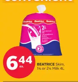 Rexall BEATRICE Skim, 1% or 2% Milk offer