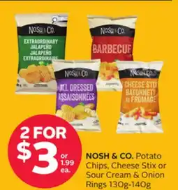 Rexall NOSH & CO. Potato Chips, Cheese Stix or Sour Cream & Onion Rings offer