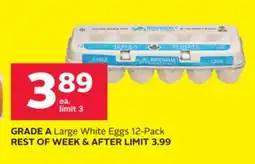 Rexall GRADE A Large White Eggs 12-Pack offer