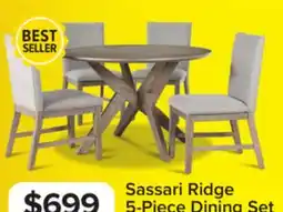 Leon's Sassari 5-Piece Dining Set - Taupe, Beige offer