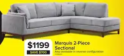 Leon's Marquis 2-Piece Sectional with Right Facing Chaise - Grey offer