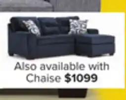 Leon's Mackay Reversible Chaise Sofa - Blue offer