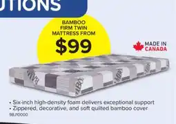 Leon's Bamboo Firm Twin Mattress offer