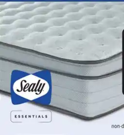 Leon's Sealy Essentials Remy II Firm Eurotop Queen Mattress offer